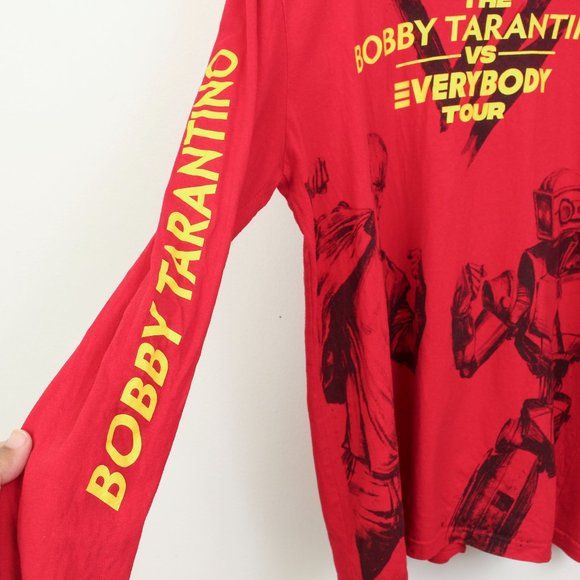 Logic Shirt Mens Red Bobby Tarantino vs Everybody 2018 Tour Tee - Picture 6 of 11